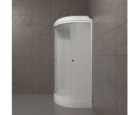 Душевая кабина полукруг 900x900x2175x4 мм низкий поддон Вельвет ТРИТОН Фотография_3