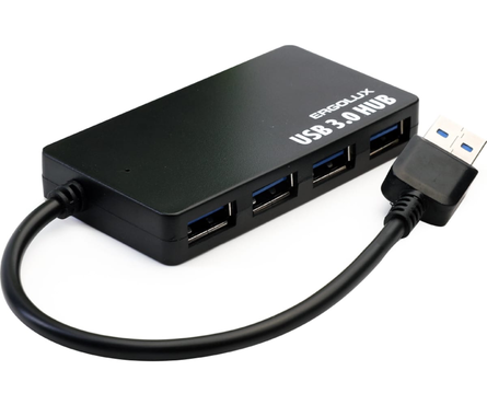 Разветвитель 4 USB ELX-SLP01-C02 2А черный ERGOLUX Фотография_1