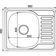 Мойка врезная MIXLINE левый выпуск, с сифоном, 3 1\2, 15 см, 48х58 см Фотография_1