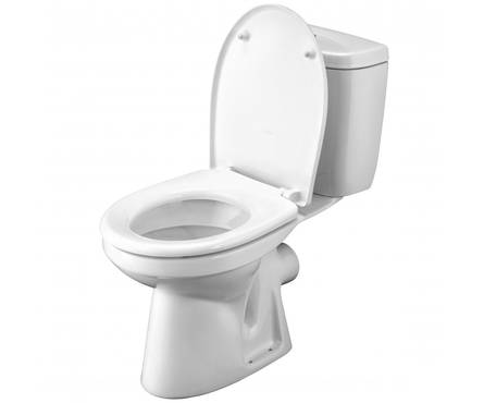Унитаз-компакт Анимо фарфор (прямой выпуск, нижняя подводка, дюропласт сиденье 2-кн.слив) САНТЕК Фотография_2