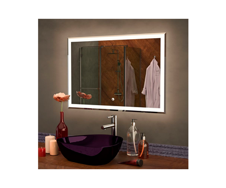 Зеркало 800х700 мм Минио сенсорный выключатель, светодиодная подсветка MIXLINE Фотография_1