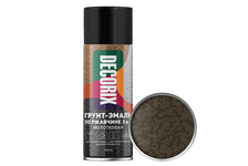 Аэрозольная краска коричневая шоколадная молотковая грунт-эмаль по ржавчине 3в1 DECORIX 520 мл