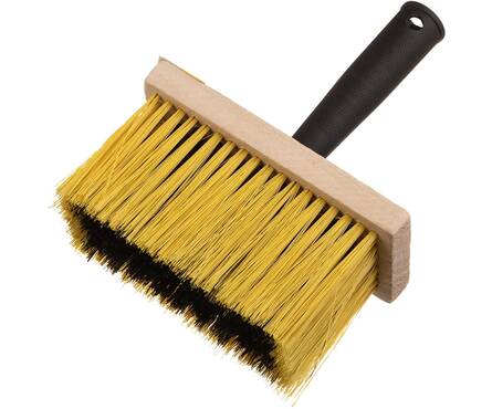Кисть-макловица 70х170 мм натуральная щетина, деревянный корпус, пластиковая ручка Фотография_1