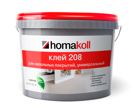 Клей для напольных покрытий Homakoll 208 универсальный 1.3 кг Фотография_0