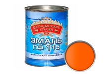 Эмаль Царицынские краски ПФ-115 универсальная, алкидная, оранжевая (2.7 кг)