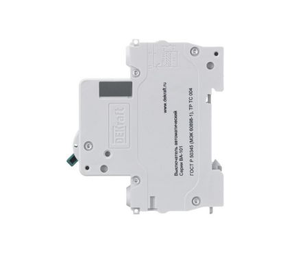 Выключатель автоматический модульный 1п C 16А DeKaft 11054DEK SCHNEIDER ELECTRIC Фотография_2