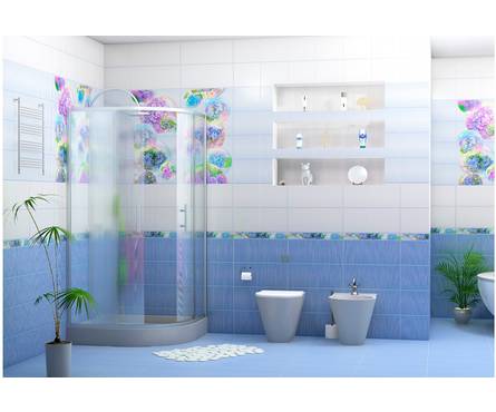 Панель ПВХ Алеста Голубая-ФОН Starline 2700x250x8 мм Фотография_2