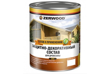 Защитно-декоративный состав Zerwood ZDS, бесцветный, 0.85 л 