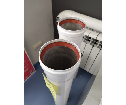 Коаксиальная труба D80/0.5 метр (удлинитель) Фотография_3