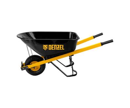 Тачка строительная, усиленная, объем 140 л, 230 кг, колесо 15х6.00-6 Denzel Фотография_3