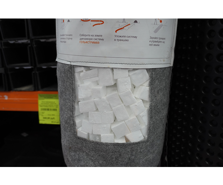 Гольфстрим 69 дренажная система 3 м (120 г/м²; диаметр наружный 300 мм, диаметр внутренний 110 мм; ПСБ-35) Фотография_3