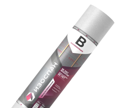 Пленка пароизоляционная Изоспан B (70 м²/рул) Фотография_0