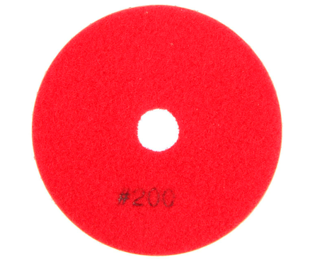 Круг алмазный гибкий шлифовальный 100 мм P200 черепашка (с водой) BOHRER Фотография_2