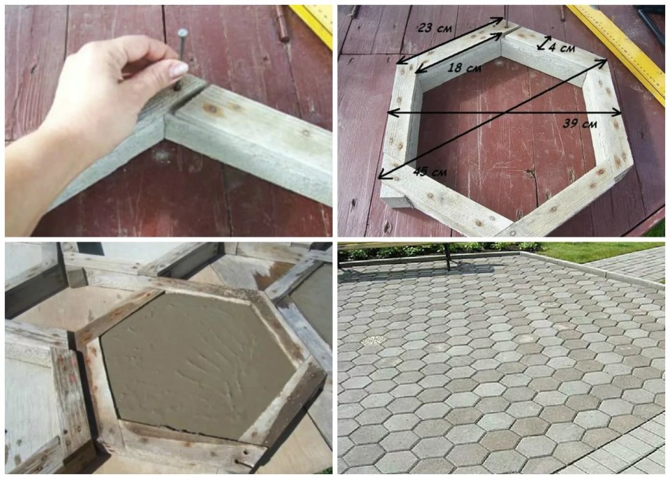 Как самостоятельно изготовить формы для тротуарной плитки