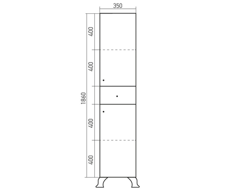 Пенал Сальери 35 патина золото левый (ПВХ) Фотография_3