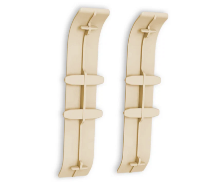 Угол ПВХ соединительный для плинтуса напольного 70 мм Сосна золотистая 272 ИДЕАЛ Классик (2 шт/флоуп) Фотография_1