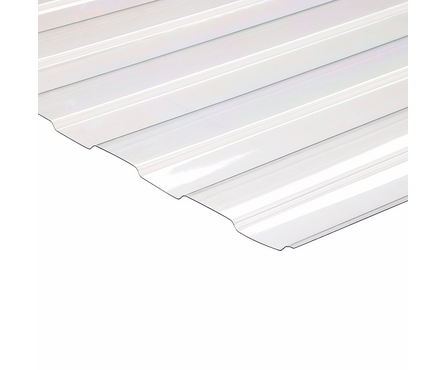 Профилированный ПК С8 трапеция прозрачный 0.8 мм (2х1.05 м) Фотография_0
