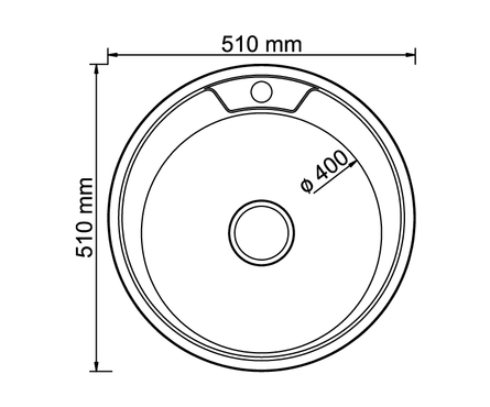 Мойка MIXLINE D51 (0.8) круг вып. 3 1/2 18 см, с сифином Фотография_1