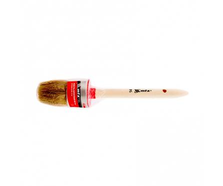 Кисть круглая 50 мм, №14 натур. щетина, деревянная ручка MATRIX Фотография_2