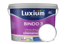 Краска интерьерная моющаяся глубокоматовая латексная ВД ДЮЛАКС Bindo 3 белая БАЗА BW 9 л
