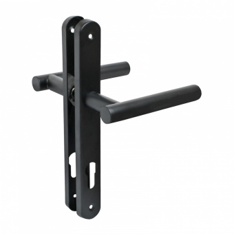 Ручка на планке РФ 85.30.10.02НС AISI 201 INOX нержавеющая сталь черная БУЛАТ Фотография_0