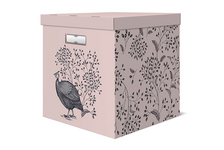 Коробка картонная для хранения 31х31х31 см с крышкой розовая BOTANIKS