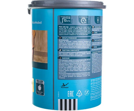 Лак для дерева мебели и посуды PINOTEX OMNITEX Lacker aqua 70 глянцевый 1 л Фотография_1