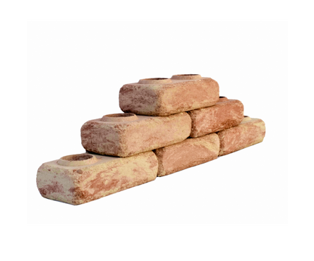 Кирпич облицовочный Ermix Стареный, желто-красный, 240х120х65 мм, гиперпрессованный Фотография_2