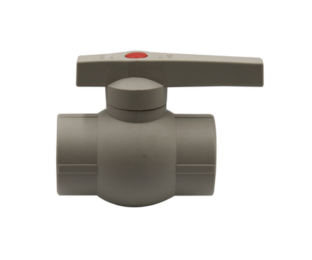 Кран шар PPR 32, ручка, серый Фотография_1