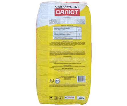 Клей плиточный ЛИТОКС Салют С0 25 кг Фотография_1