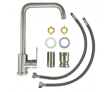 Смеситель для кухни однорычажный MAGNUS высокий гусак хром 9102 Фотография_2