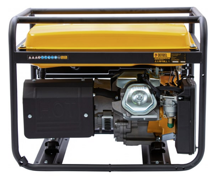 Генератор бензиновый 5.5 кВт 220В бак 25 л ручной стартер GE-6900 DENZEL Фотография_7