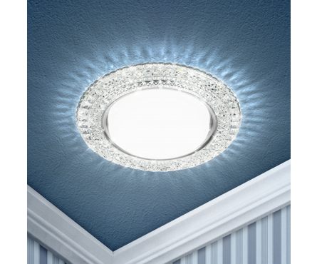 Светильник точечный светодиодный Эра GX53, 4000К, 15 Вт, подсветка 4 Вт  Фотография_1