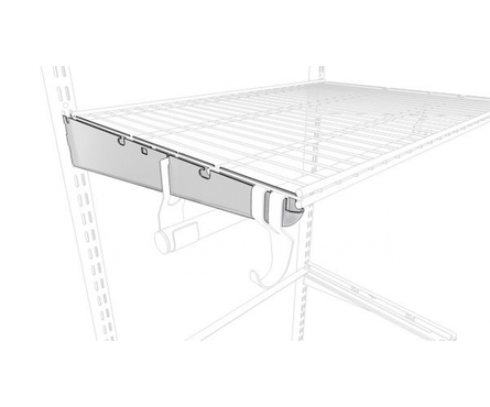Кронштейн для полки гардеробной системы ПАКС Титан, белый, 435х73х13 мм Фотография_1