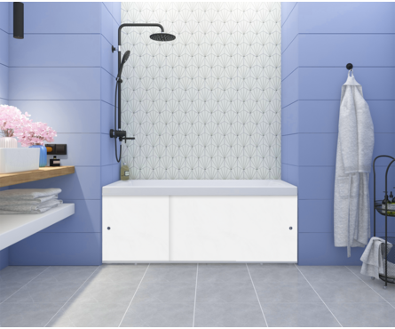 Экран для ванны МЕТАКАМ Премиум А 1.7 м, белый Фотография_1