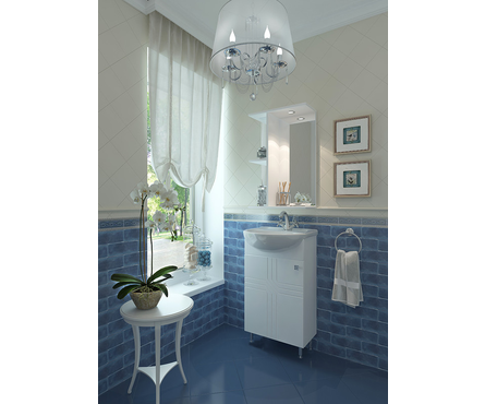 Тумба EVA GOLD «Моно 45» для ванной с умывальником «Уют 45» Фотография_2