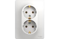 Розетка Schneider Electric GLOSSA двойеая с заземлением, 16 А\250 В