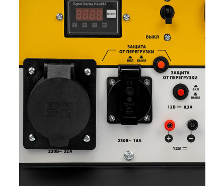 Генератор дизельный 5.5 кВт, 230 В, 11 л, ручной стартер DES-55 DENZEL Фотография_10