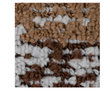 Коврик для ванной 50x80 см Silver коричневая зебра САНАКС Фотография_2