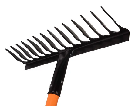 Грабли садово-огородные 14 витых зубцов с фиберглассовым черенком ВИХРЬ Фотография_2