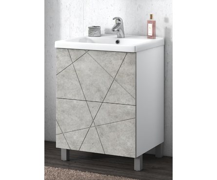 Тумба для ванной Geometrry-60 с ум.Сомо 60 Бетон Фотография_2