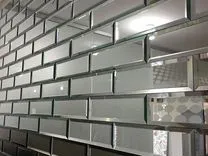 Прямоугольная зеркальная графитовая матовая плитка с фацетом, 240х120 мм Фотография_1