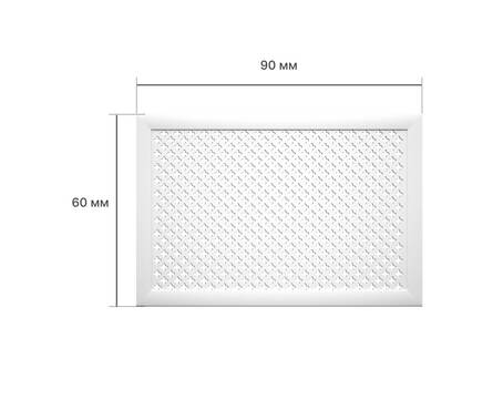 Экран для радиатора Готико Белый 900х600 мм STELLA Фотография_4