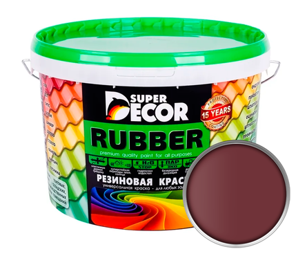 Краска резиновая Super Decor №13 Гранат (6 кг) Фотография_0
