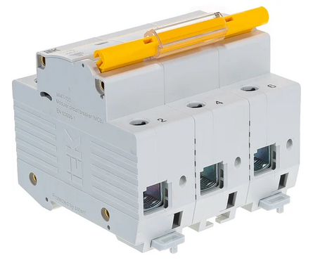 Выключатель автоматический модульный 3п C 100А ВА47-100 IEK Фотография_1