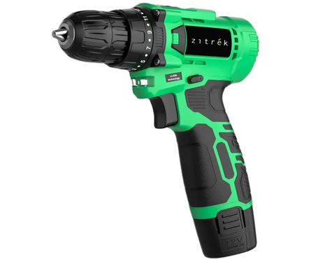 Дрель-шуруповерт 12В 1шт Li-ion акк. 1,5Ач, 24Нм, 0-850об/мин, 1 скорость Green Li Plus ZITREK Фотография_2