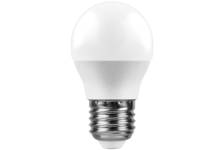 Лампа светодиодная LED 7 Вт Е14 2700К теплый матовый шар
