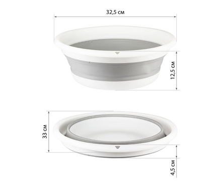 Таз складной 5.5 л смоки Флекс IDEA Фотография_1