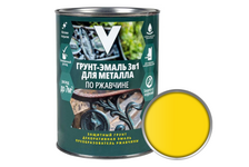 Грунт-эмаль по ржавчине 3 в 1 желтый V 1.8 кг