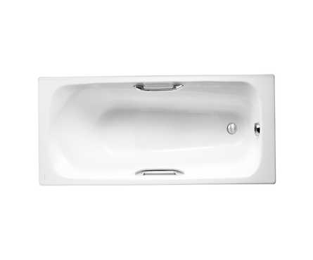 Ванна стальная с ручками, белая, 1-й сорт, 150x75 см Фотография_0